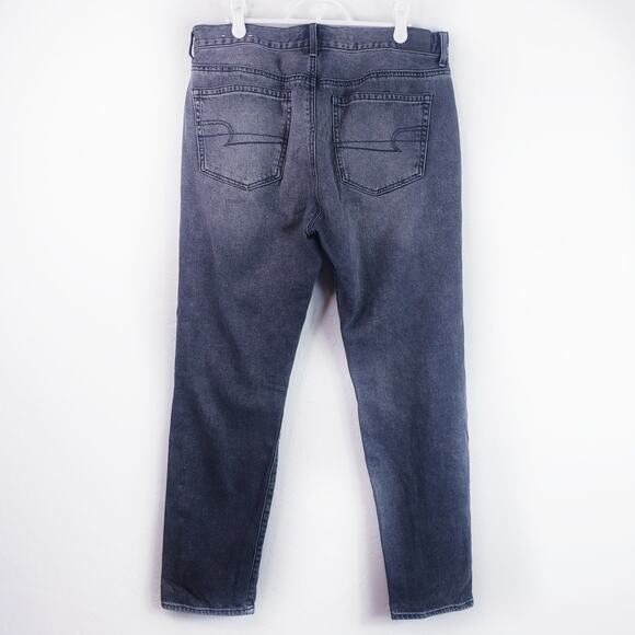 American Eagle Outfitters AEO Hi-Rise Girlfriend Button Fly Jeans Size 8 - Picture 2 of 5